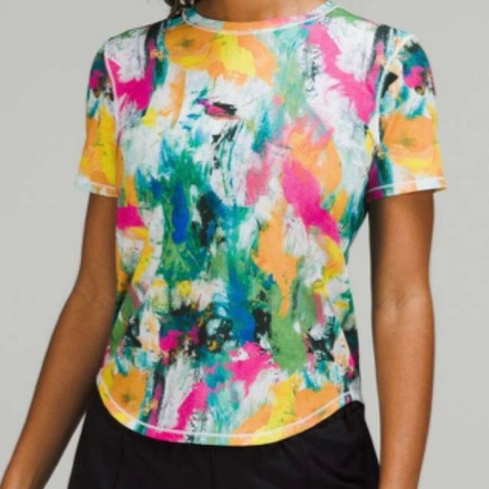 Lululemon High Neck Run and Train Tee